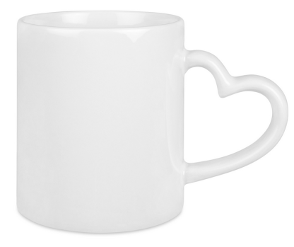 Tasse mit Herzhenkel