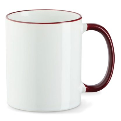 Tasse mit farbigem Henkel und Rand – Bild 5