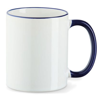 Tasse mit farbigem Henkel und Rand – Bild 10