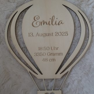 Heißluftballon Wanddeko