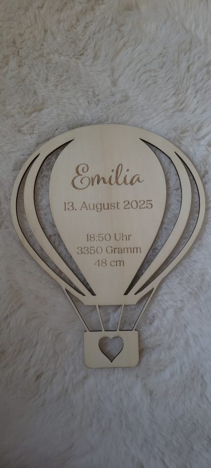 Heißluftballon Wanddeko