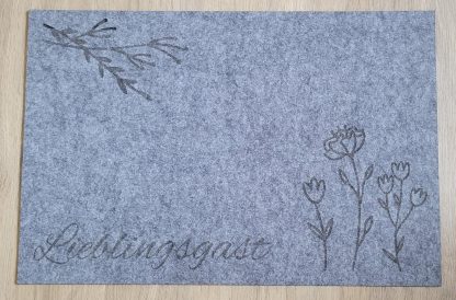 Tischset aus Filz mit individueller Gestaltung
